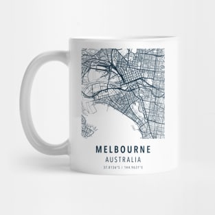 melbourne simple map Mug